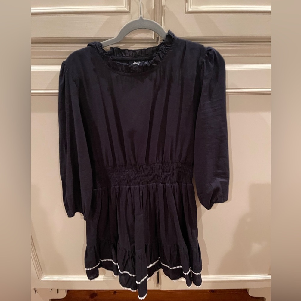 Madison Mathews navy dress